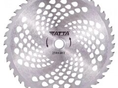 Disc motocoasa circular Tatta TT-1002, dinti vidia, 250x40T, pentru iarba